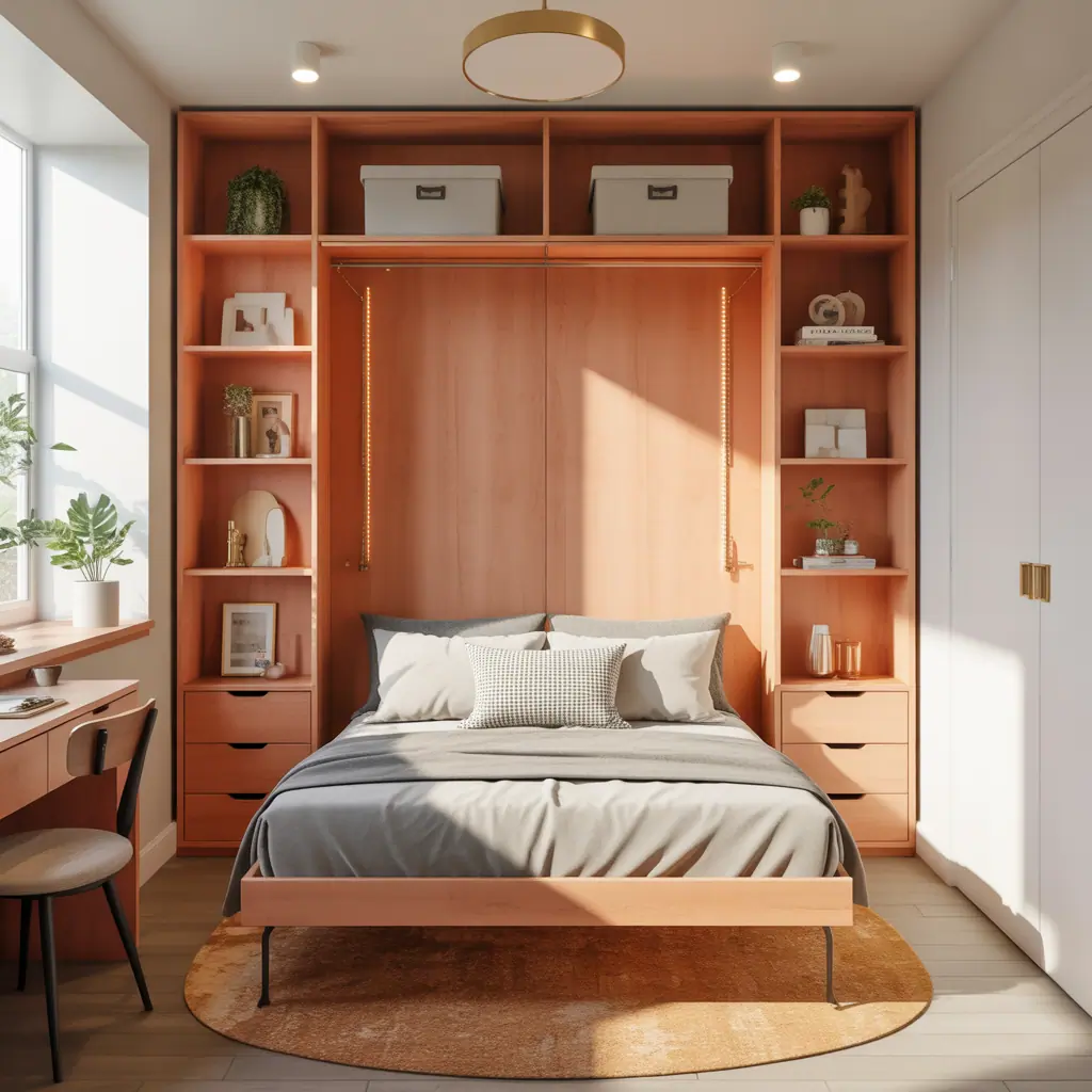 ideas for bed in closet