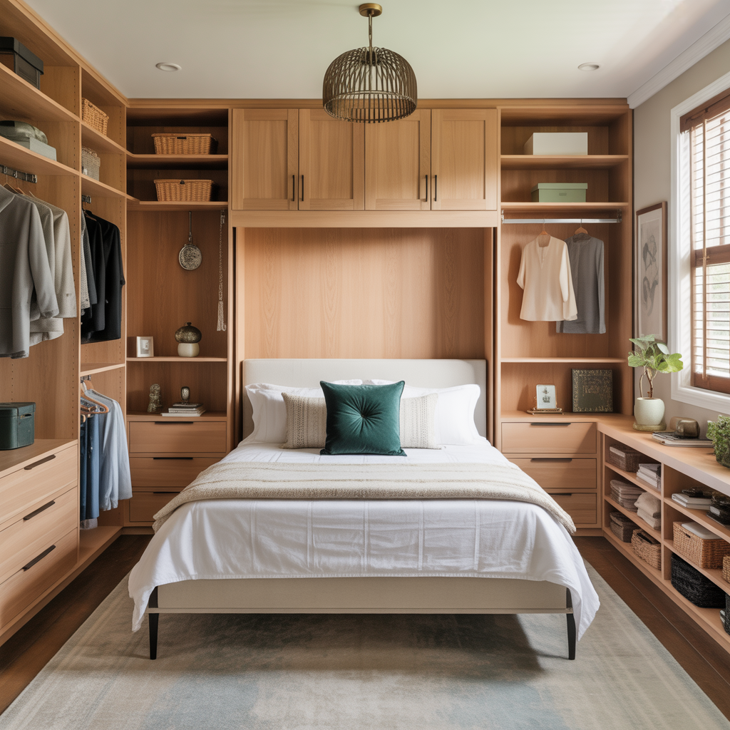 ideas for bed in closet