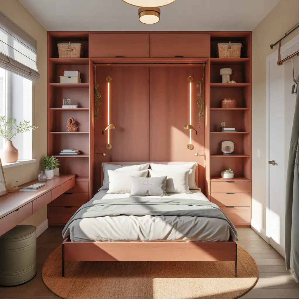 ideas for bed in closet