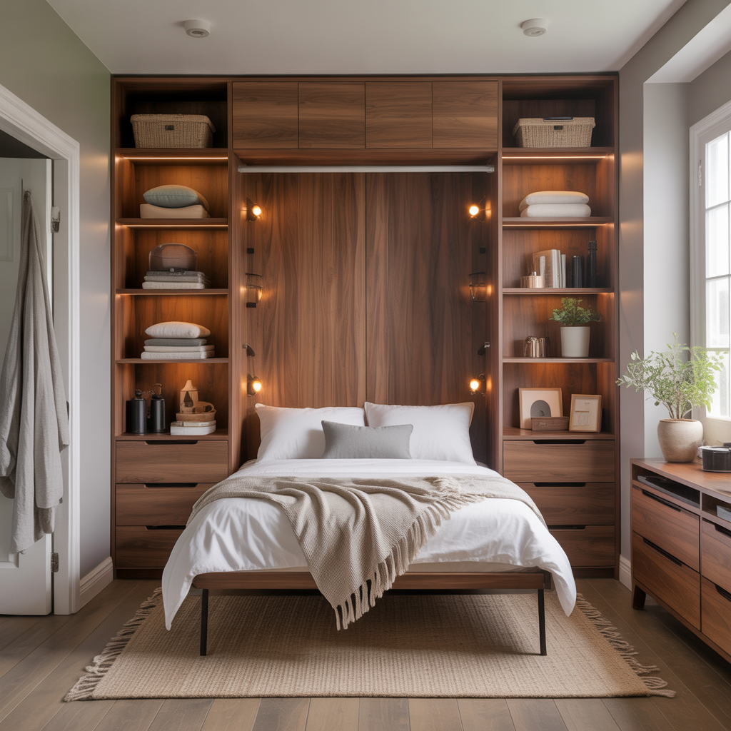 ideas for bed in closet