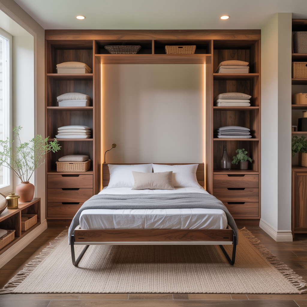 ideas for bed in closet