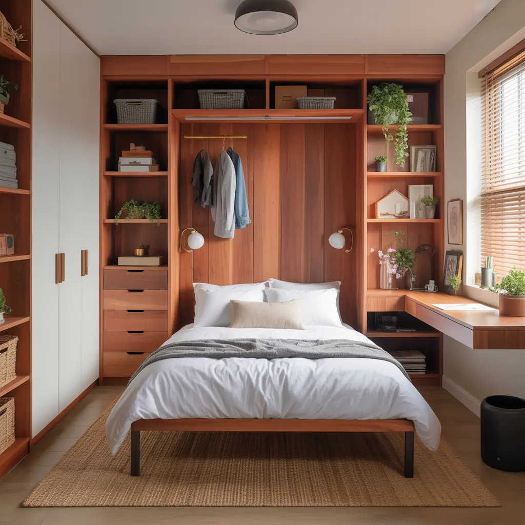 ideas for bed in closet