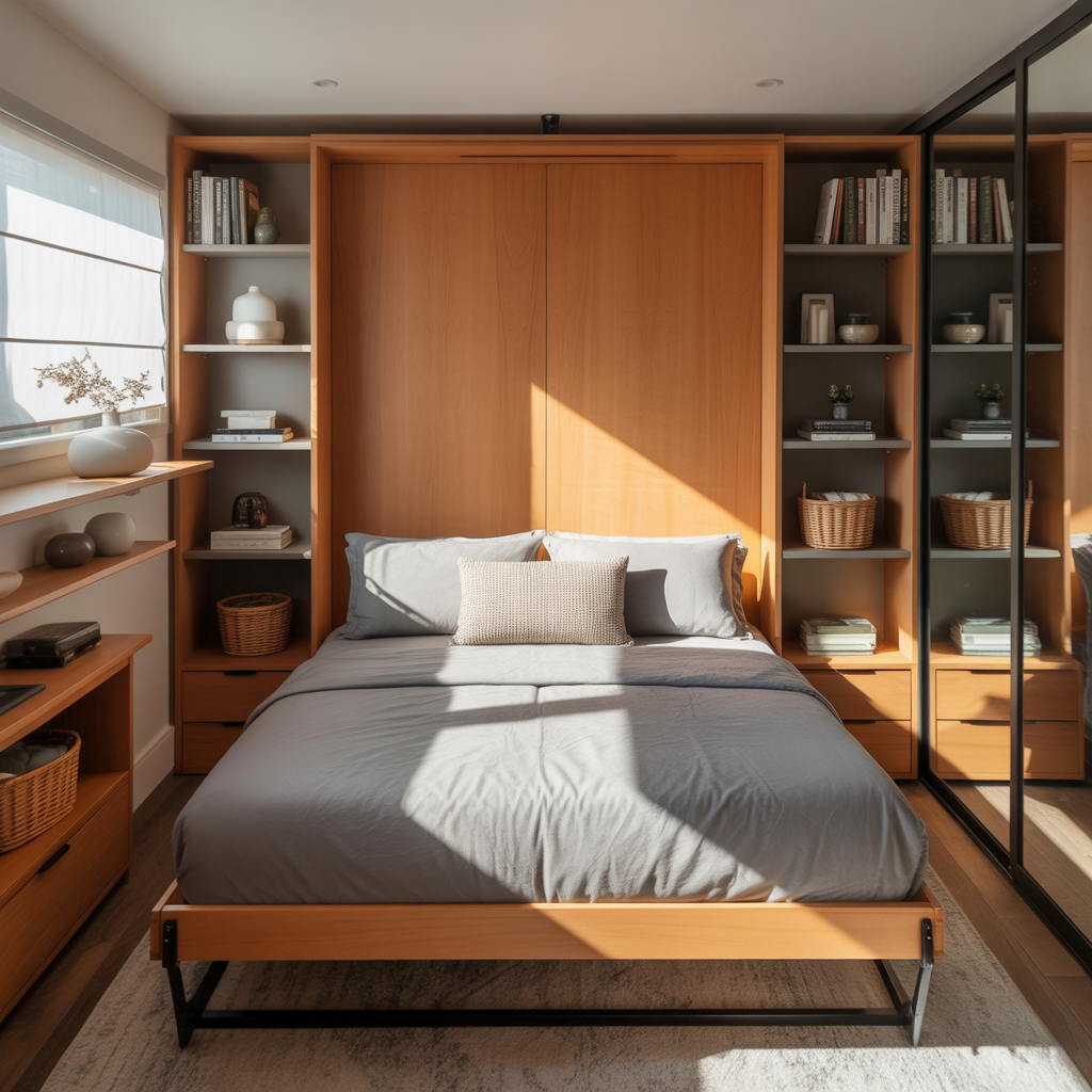 ideas for bed in closet