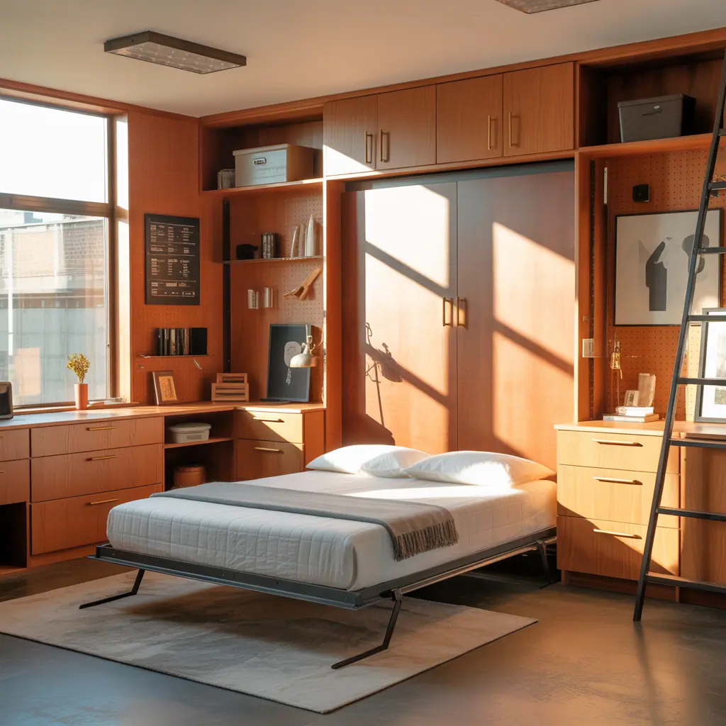 ideas for bed in closet