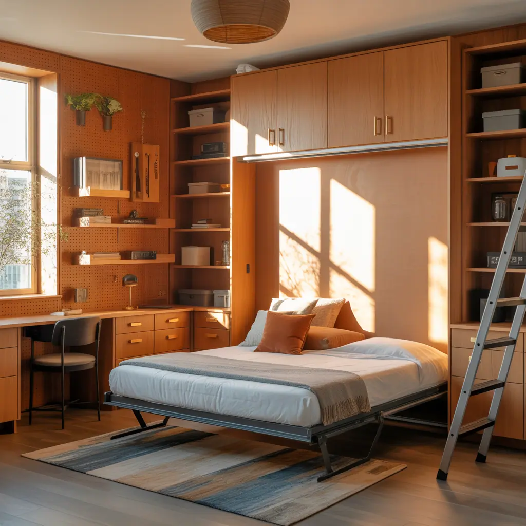 ideas for bed in closet