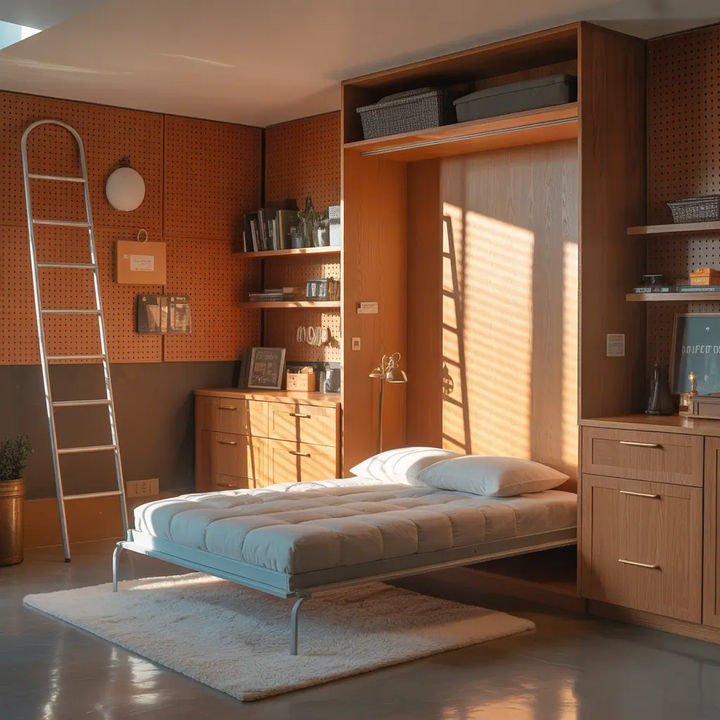 ideas for bed in closet