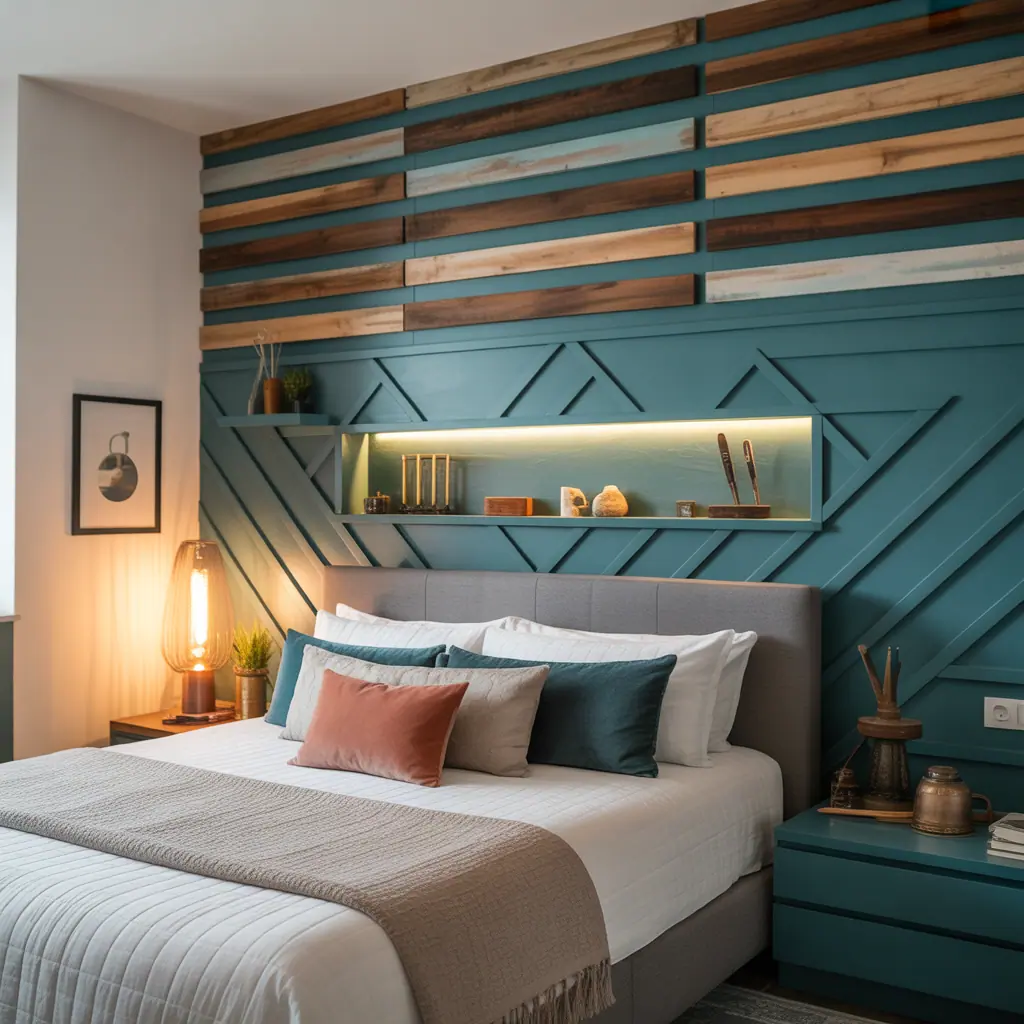 ideas for bedroom accent wall