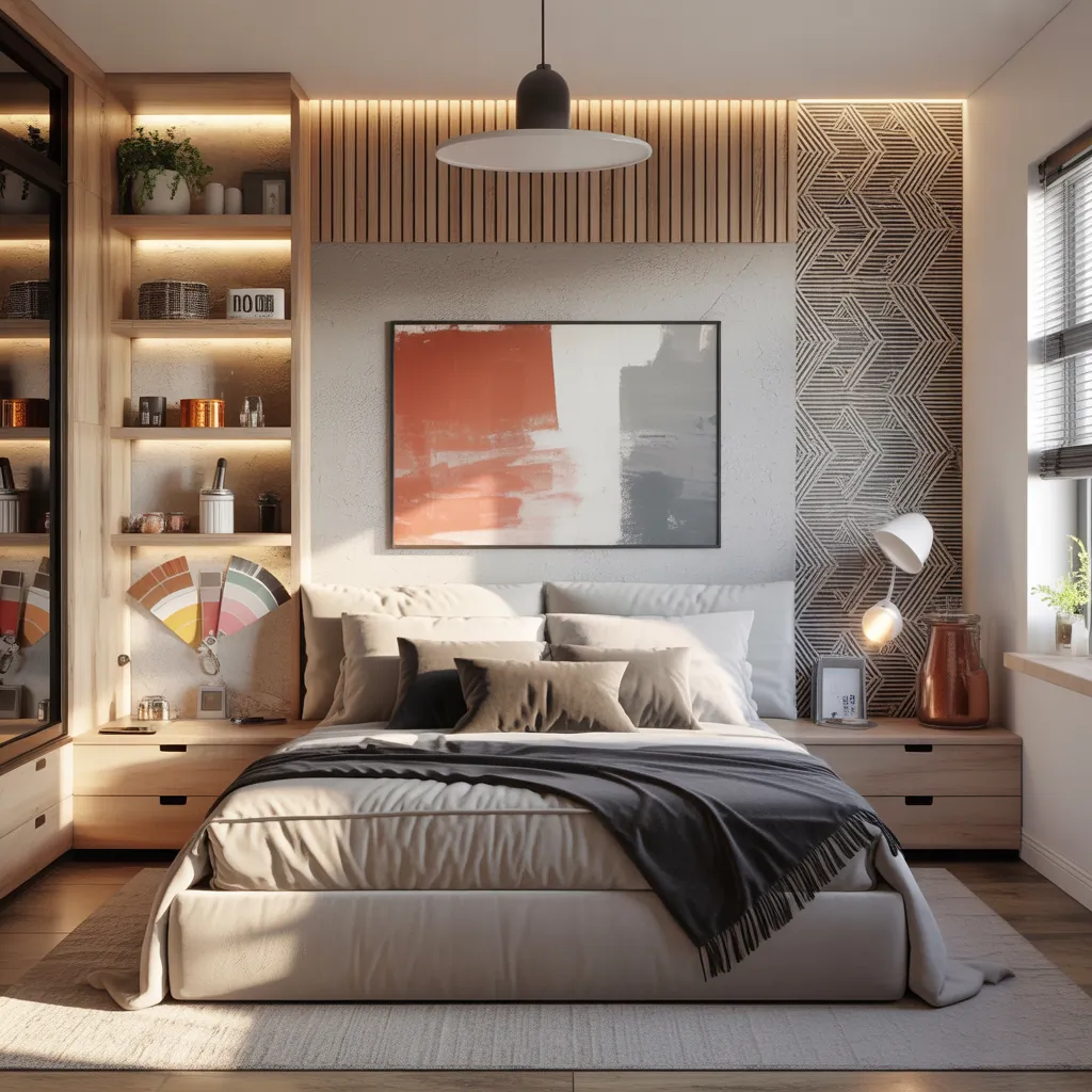 ideas for bedroom accent wall