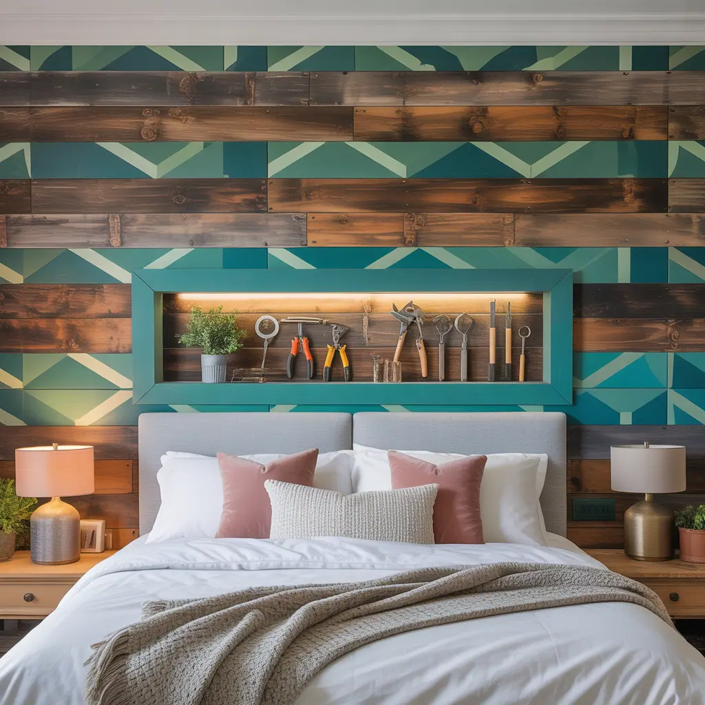 ideas for bedroom accent wall
