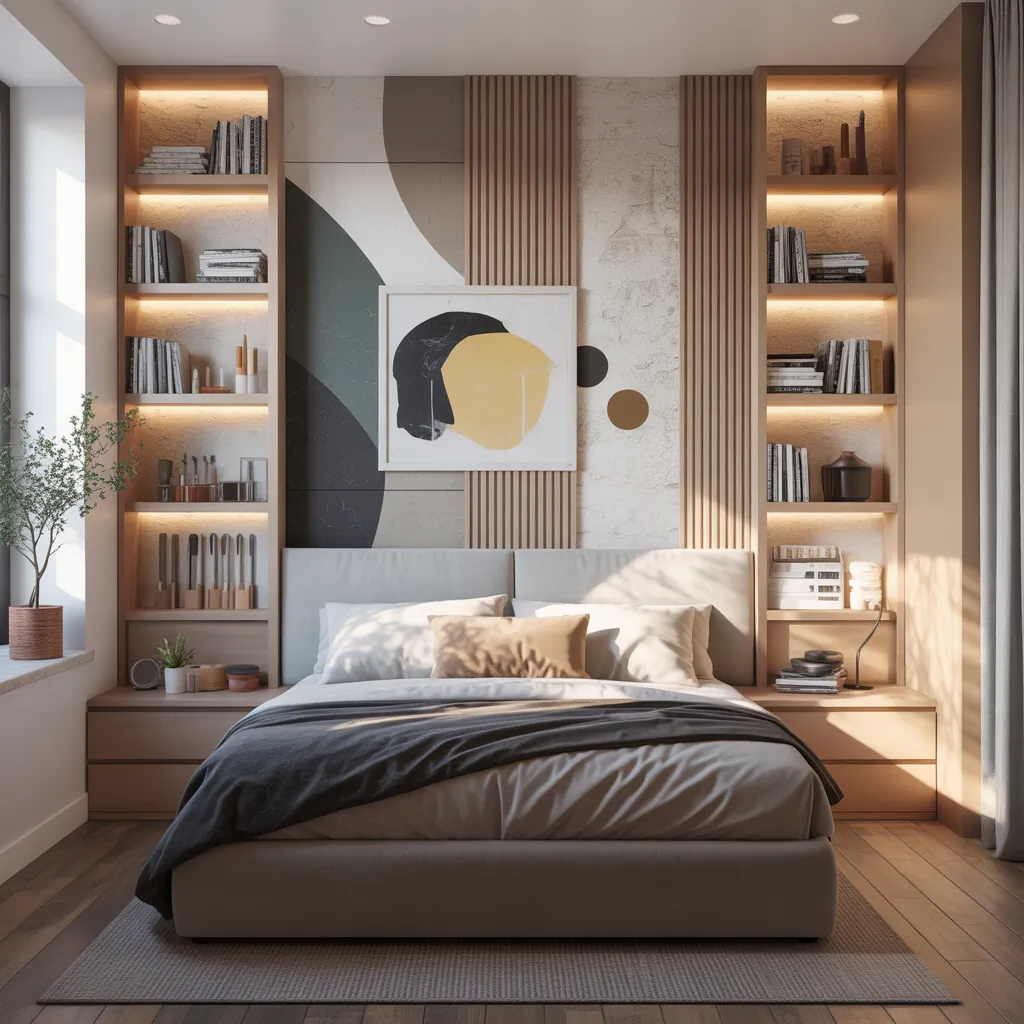 ideas for bedroom accent wall