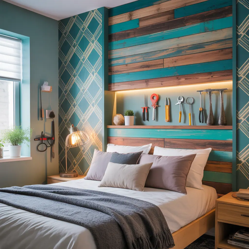 ideas for bedroom accent wall