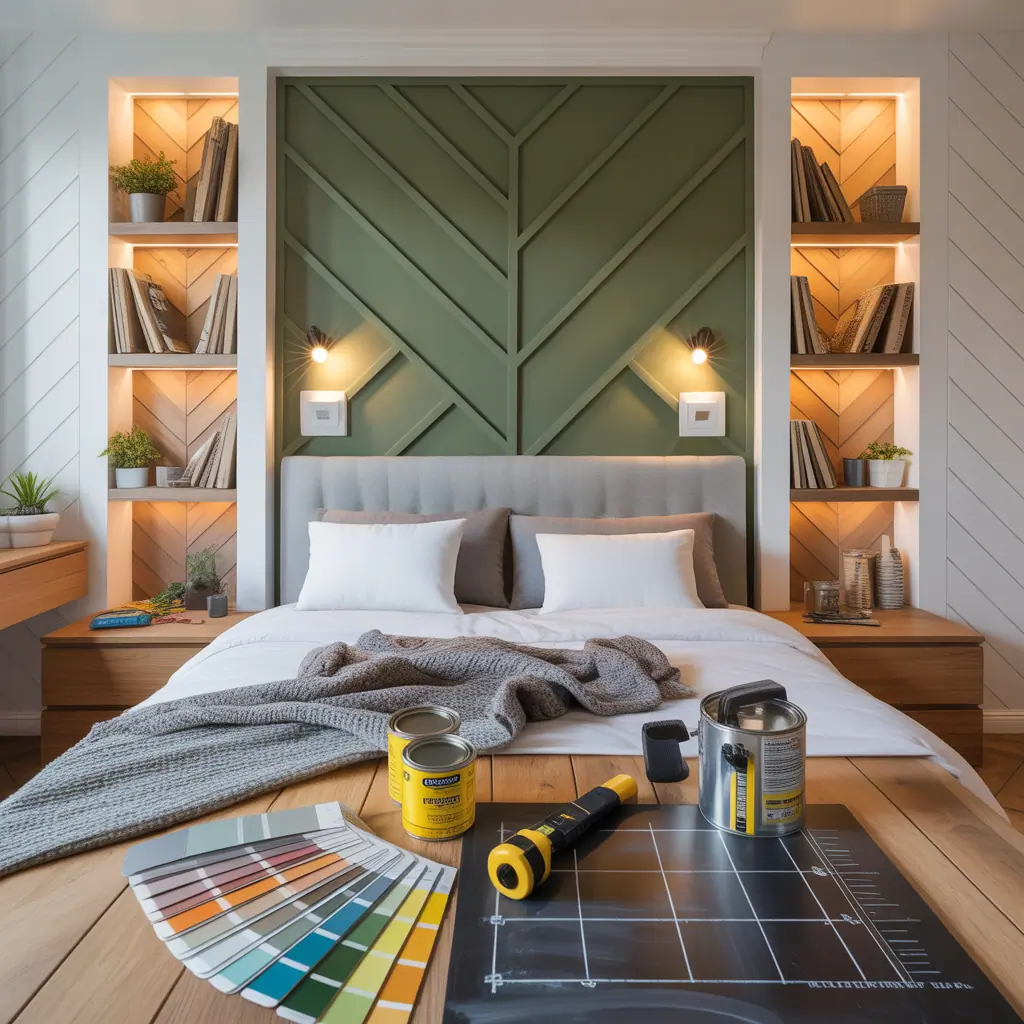 ideas for bedroom accent wall