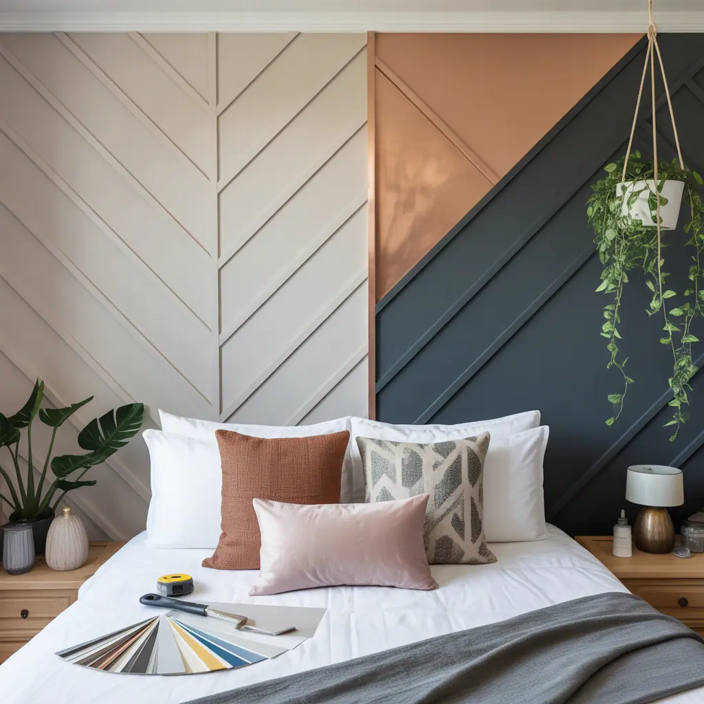 ideas for bedroom accent wall