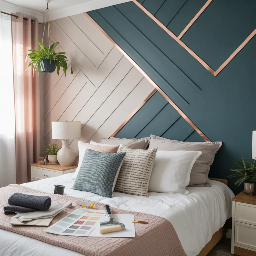 ideas for bedroom accent wall