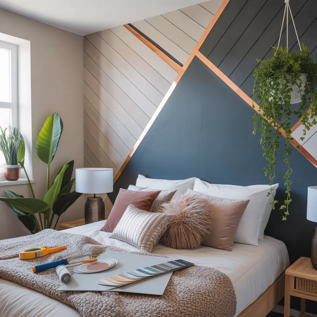 ideas for bedroom accent wall