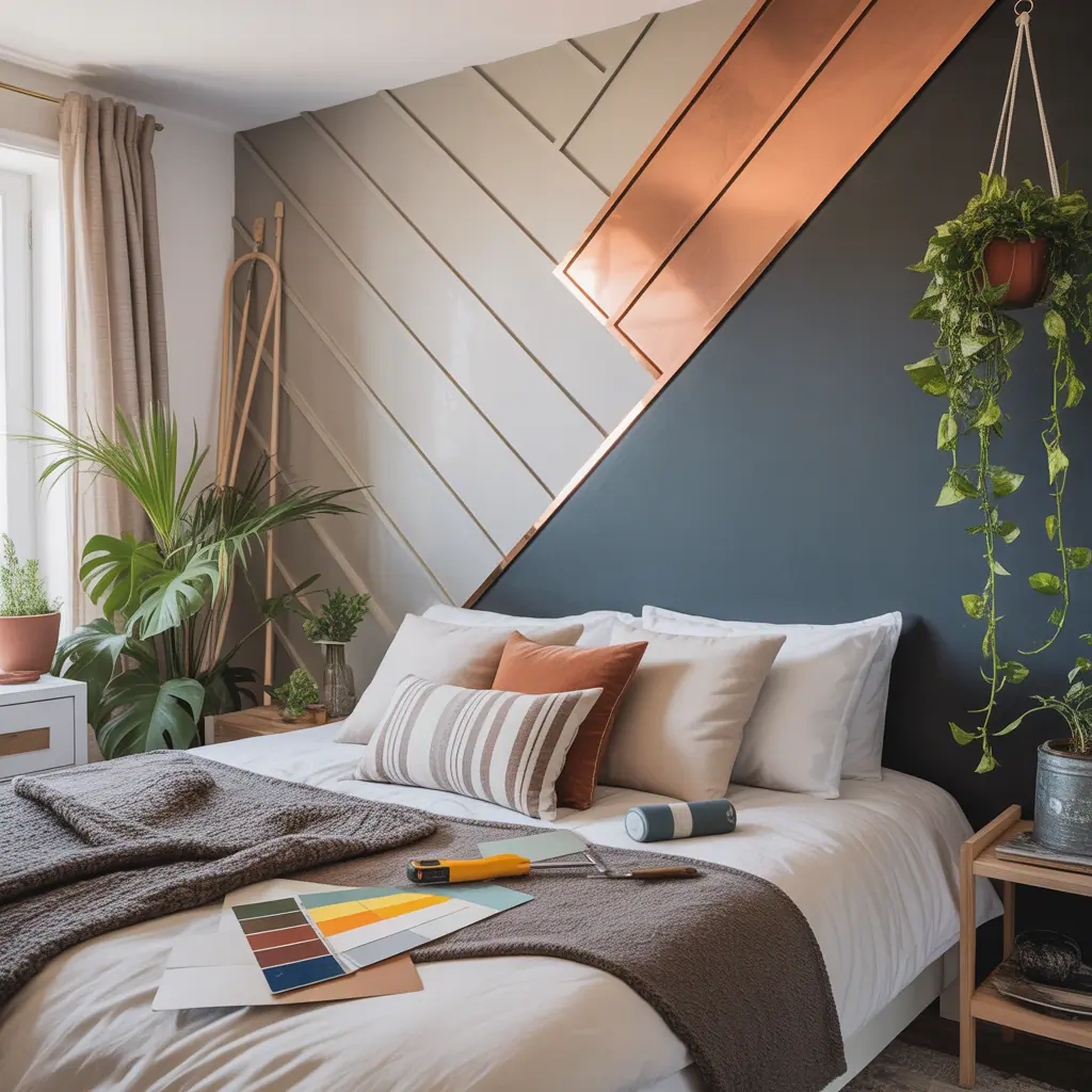 ideas for bedroom accent wall