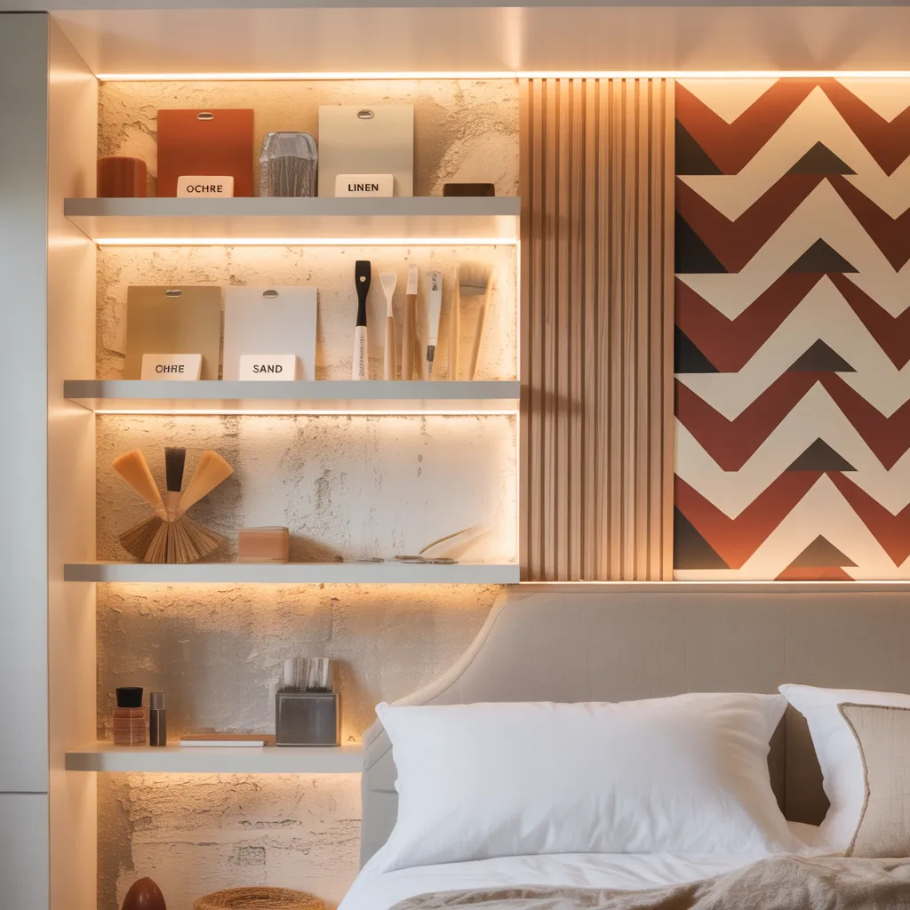 ideas for bedroom accent wall