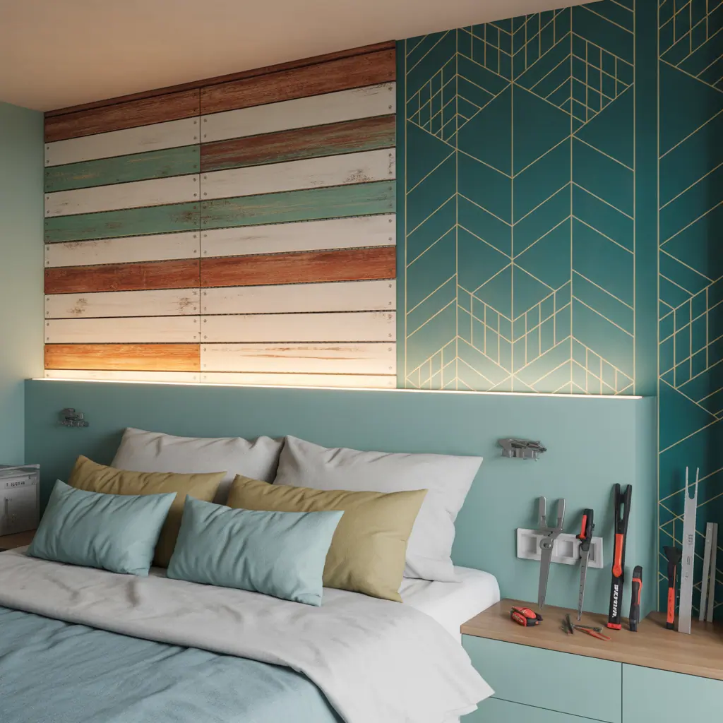 ideas for bedroom accent wall