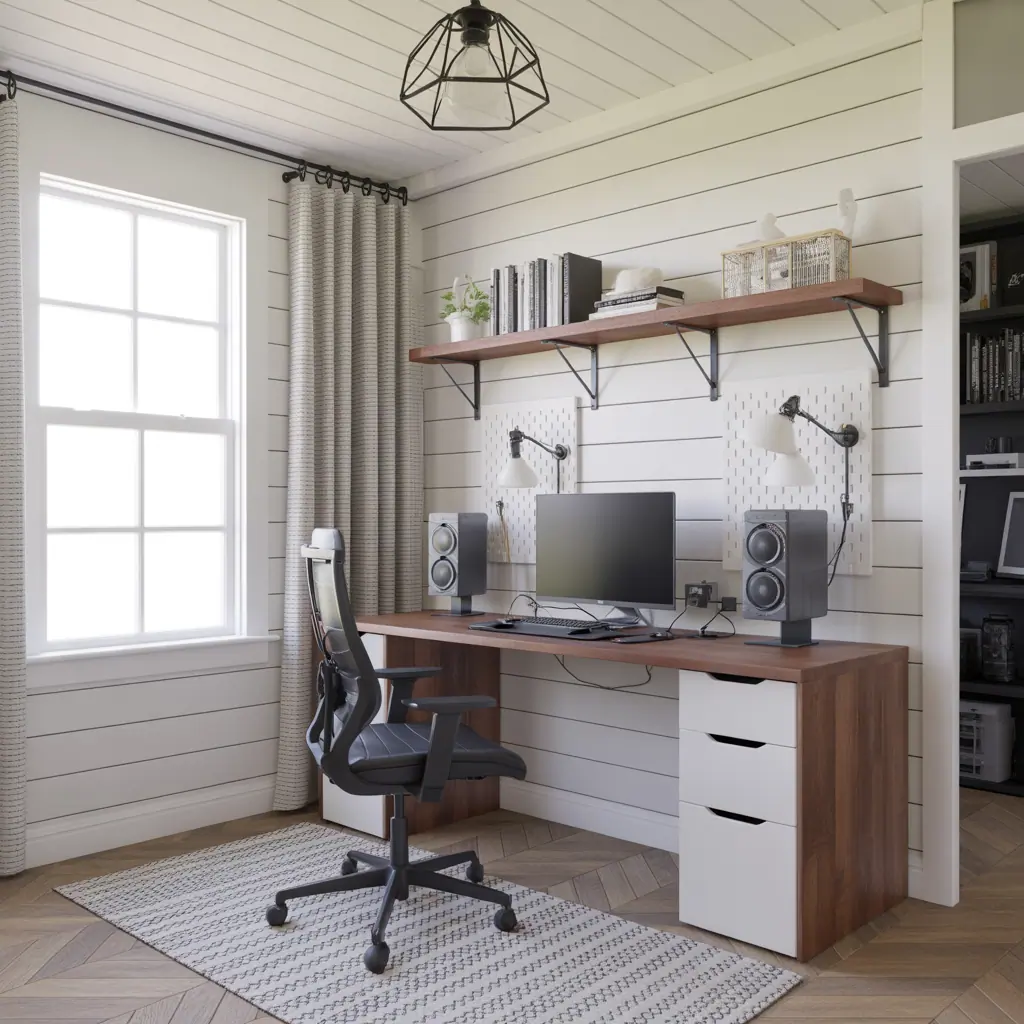 ideas for black and white gaming setup