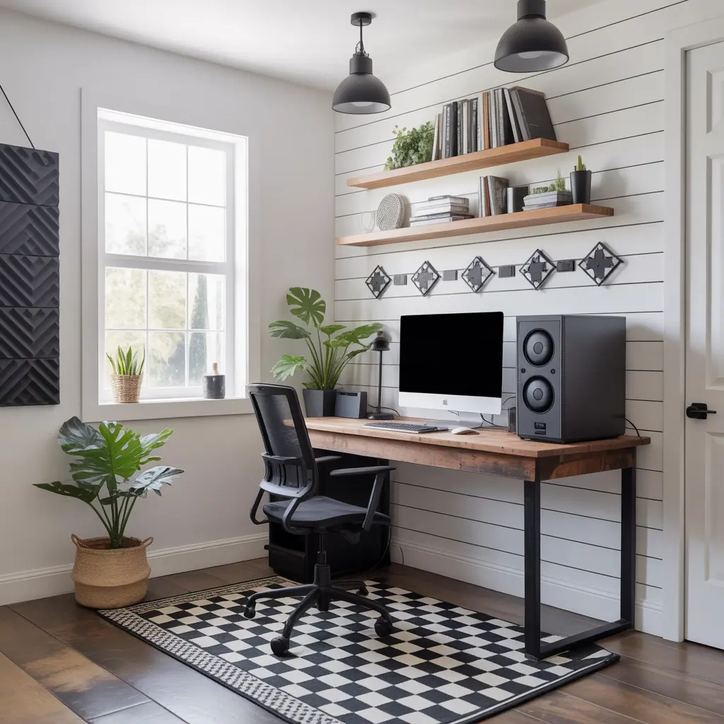 ideas for black and white gaming setup