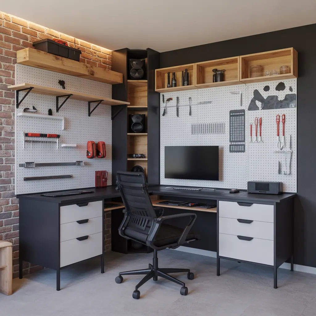 ideas for black and white gaming setup