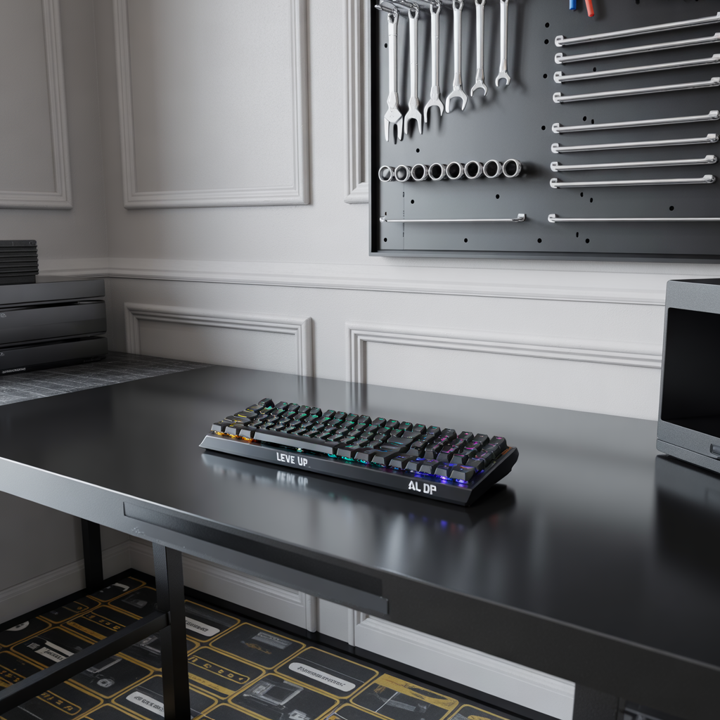 ideas for black and white gaming setup