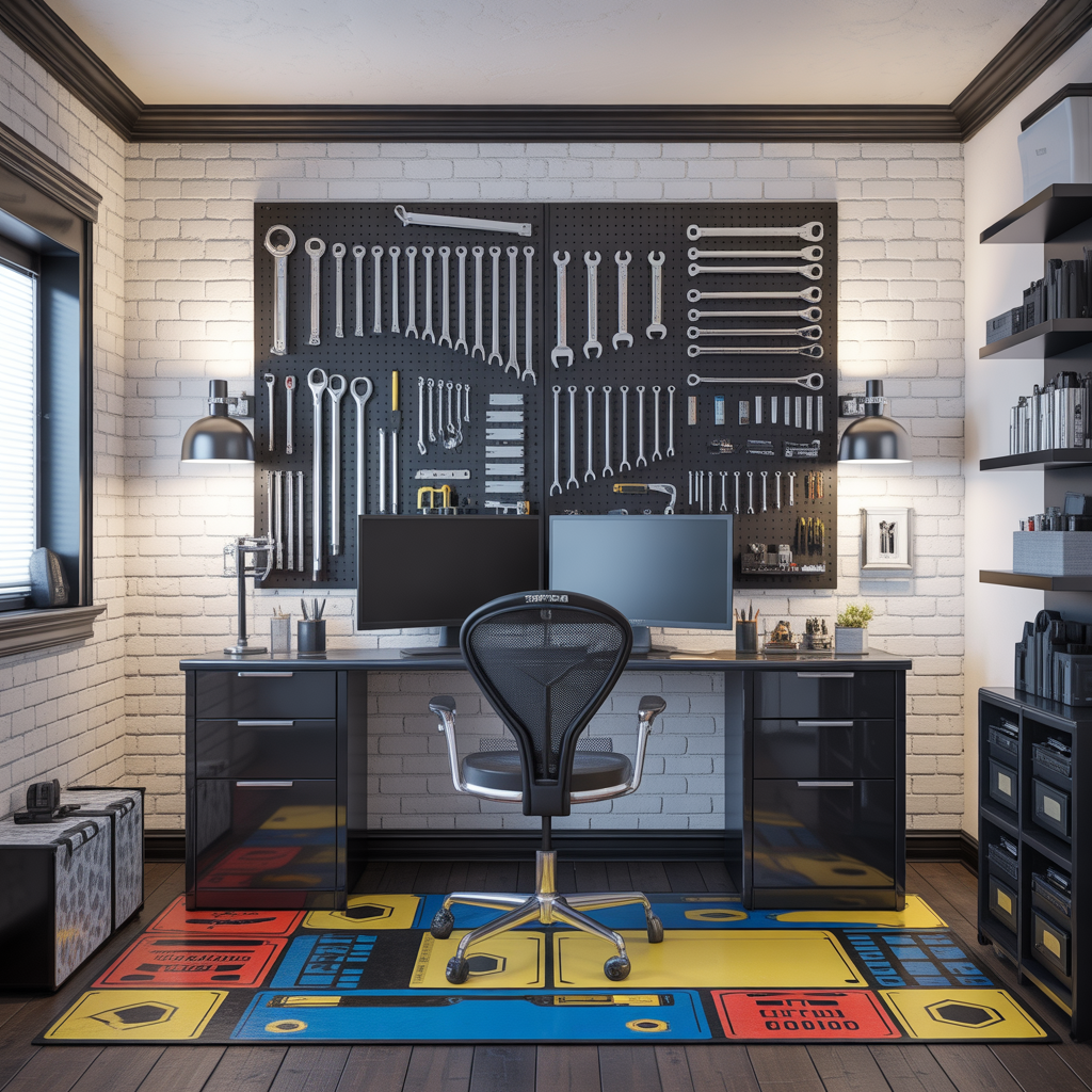 ideas for black and white gaming setup