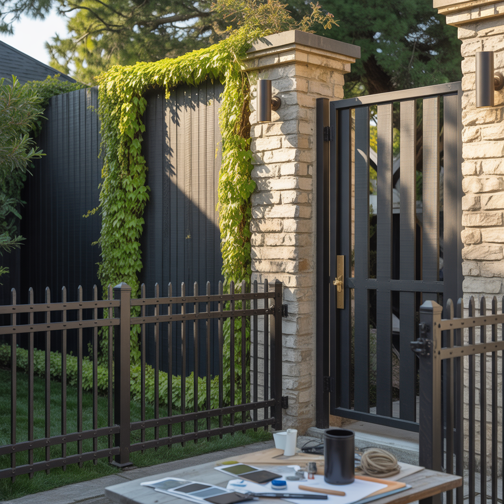 ideas for black fences