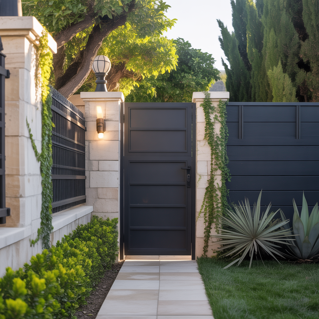 ideas for black fences