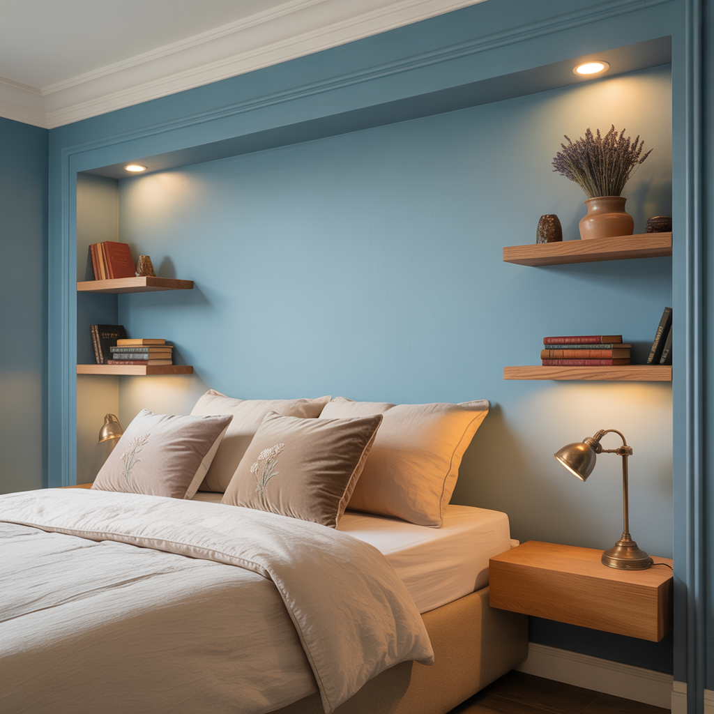 ideas for blue beige bedroom
