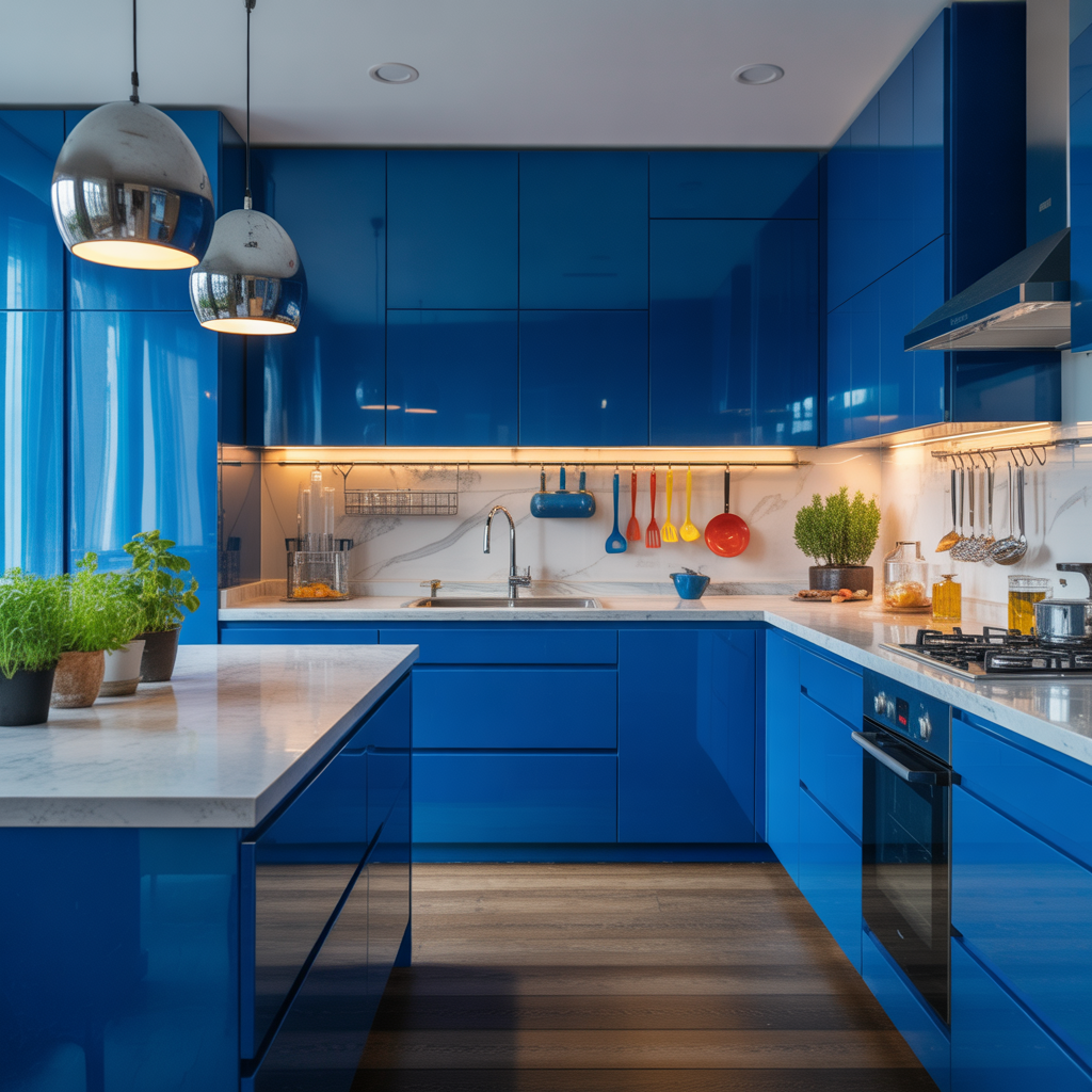 ideas for blue kitchen