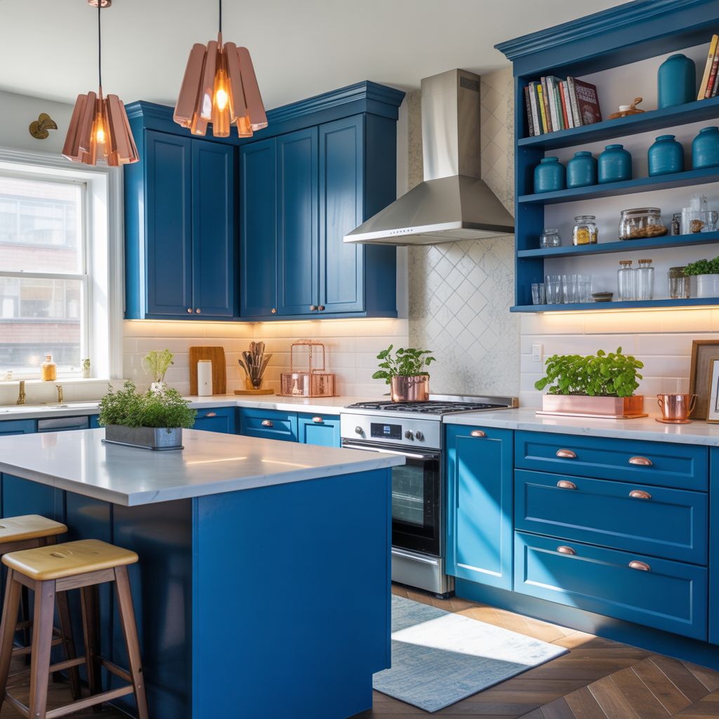 ideas for blue kitchen