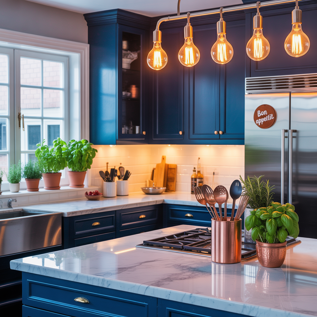 ideas for blue kitchen