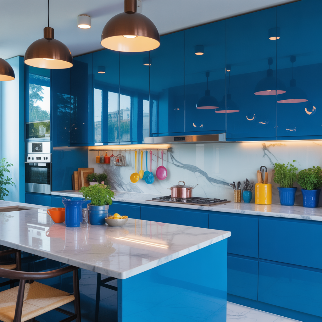 ideas for blue kitchen