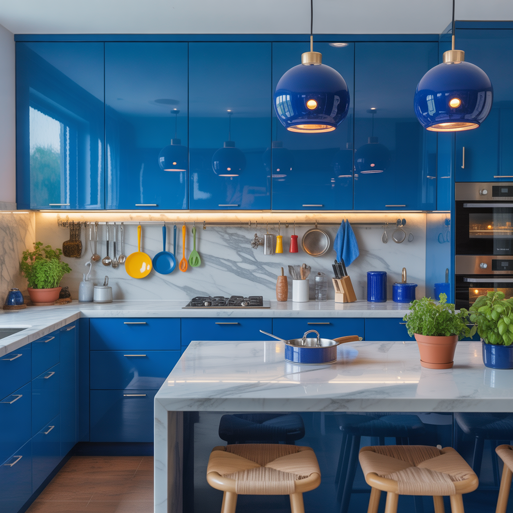 ideas for blue kitchen
