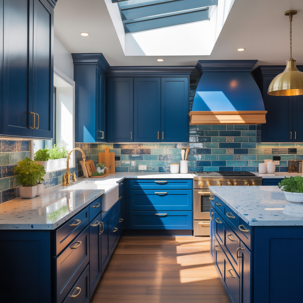 ideas for blue kitchen