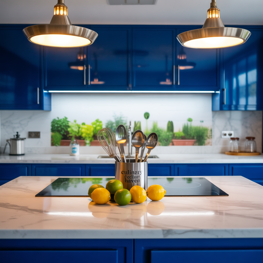 ideas for blue kitchen