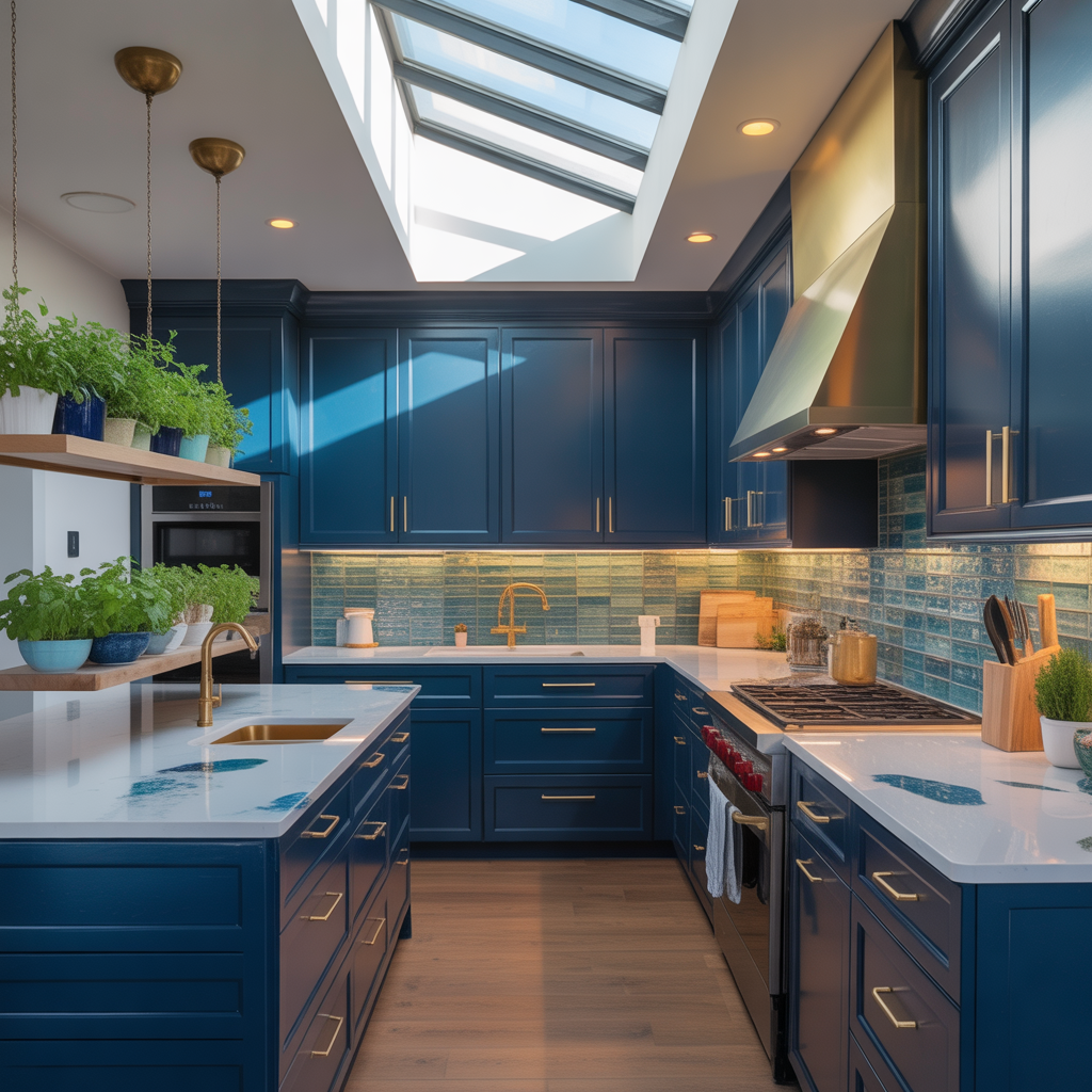 ideas for blue kitchen