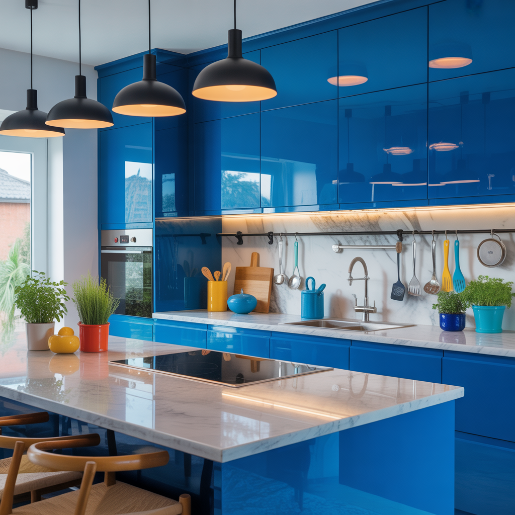 ideas for blue kitchen