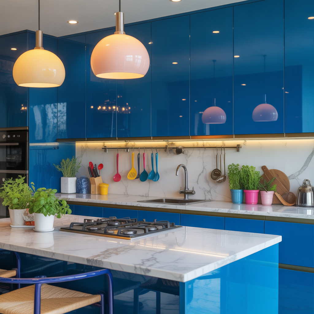 ideas for blue kitchen