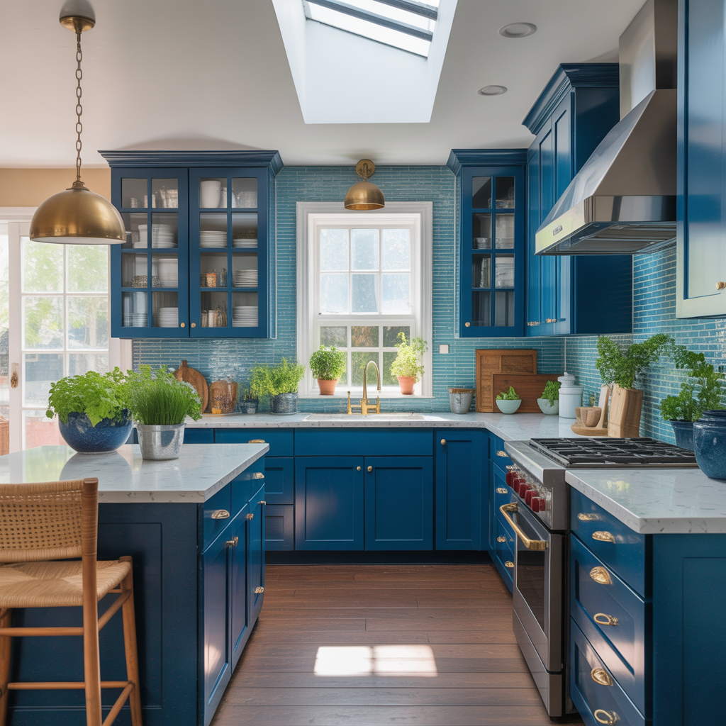 ideas for blue kitchen