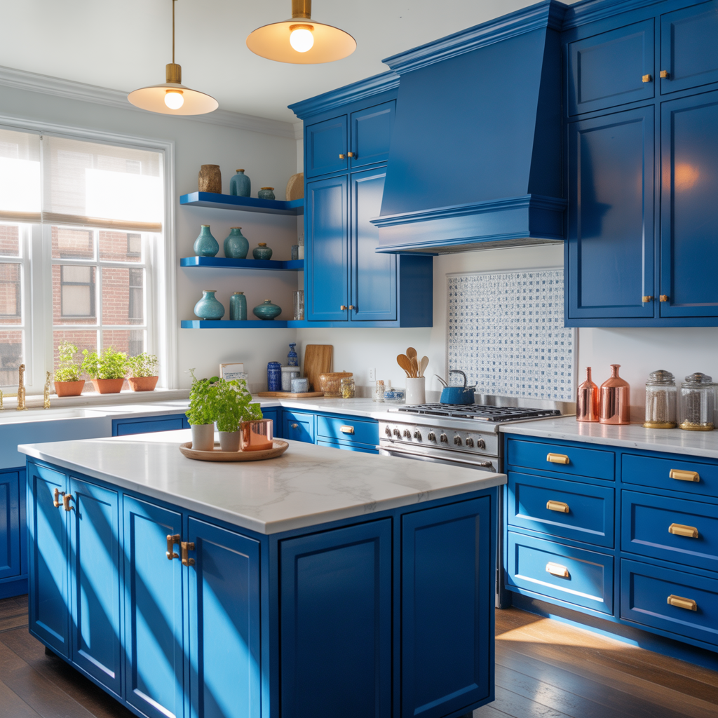 ideas for blue kitchen