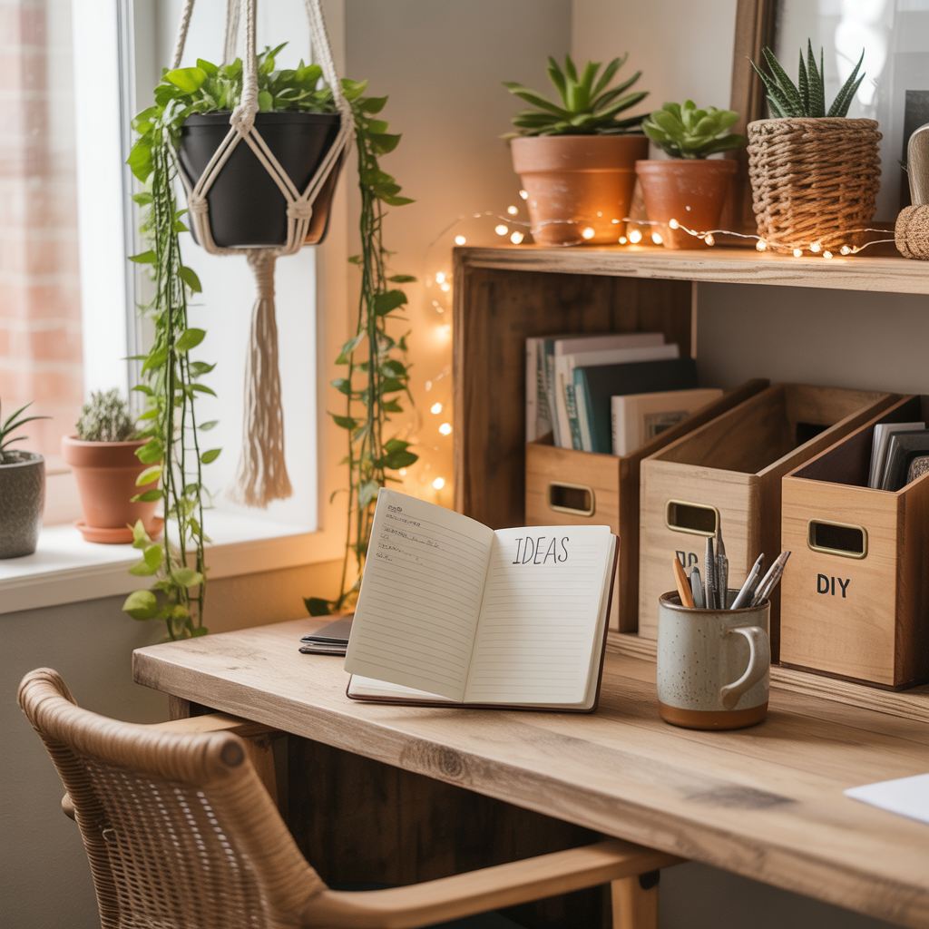 ideas for boho office