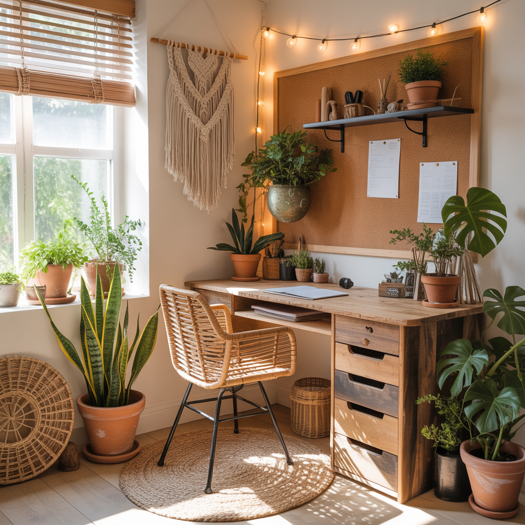 ideas for boho office
