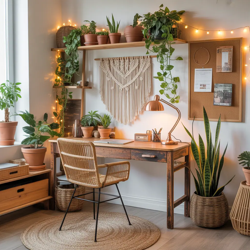 ideas for boho office