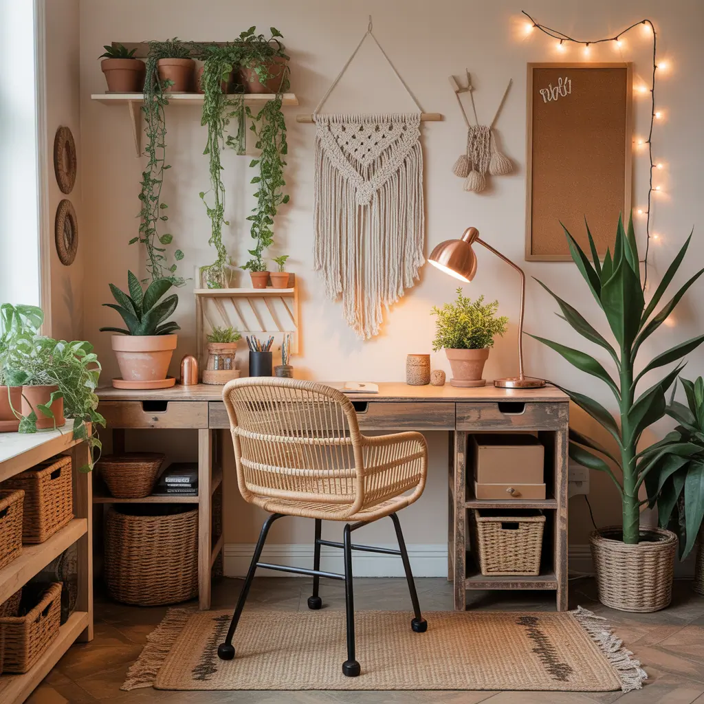 ideas for boho office