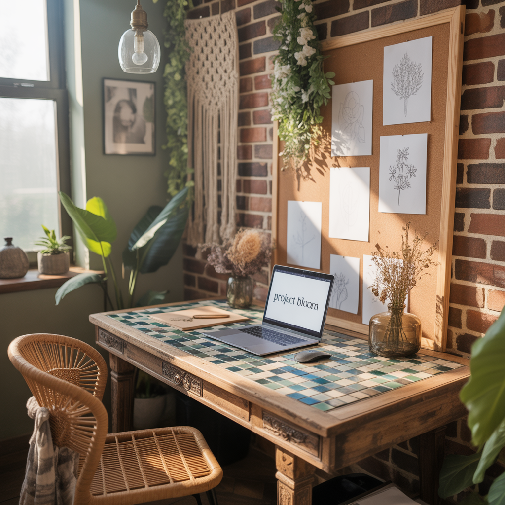 ideas for boho office