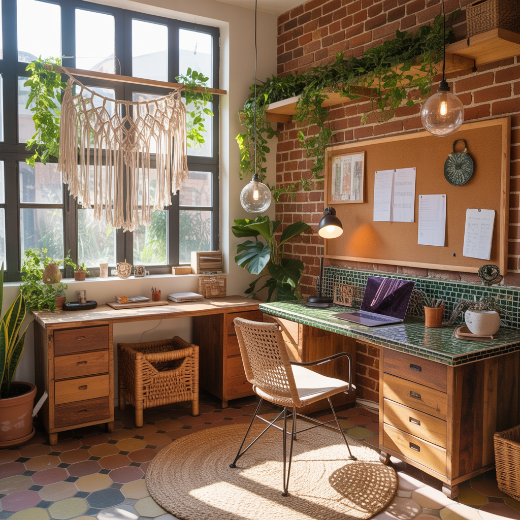 ideas for boho office