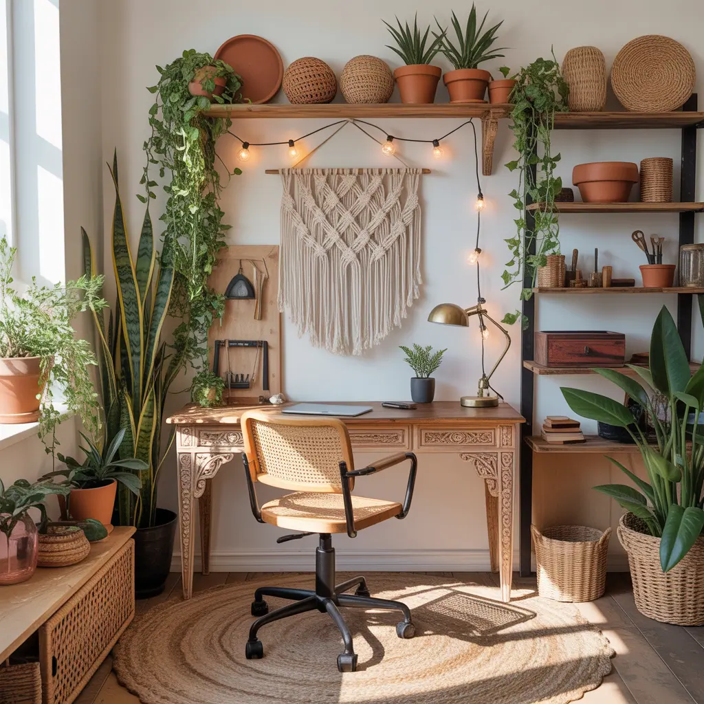 ideas for boho office