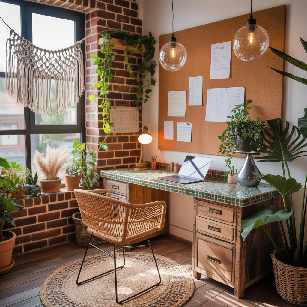 ideas for boho office
